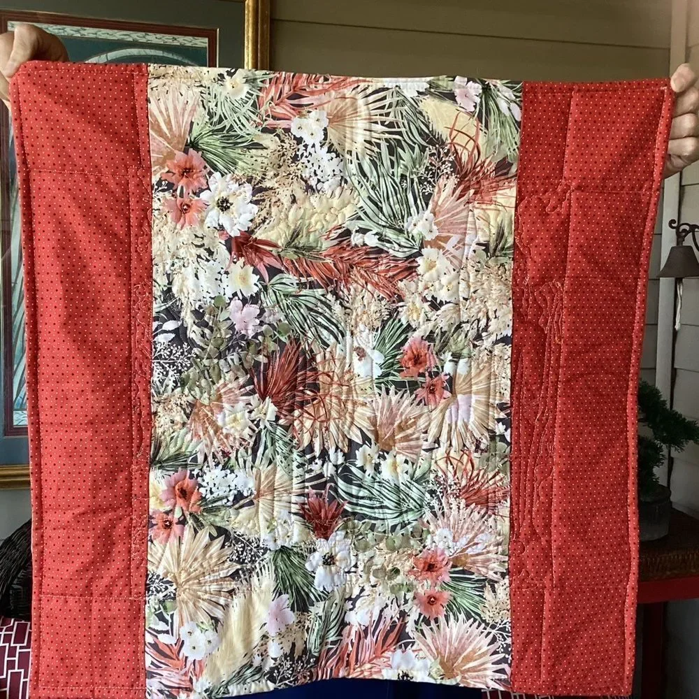 NWT. Hand Crafted Last in a SeriesColorful Forest Art Wall Quilt
